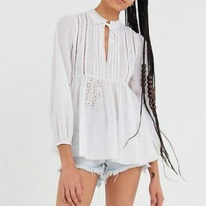 Urban Outfitters Eyelet White Blouse